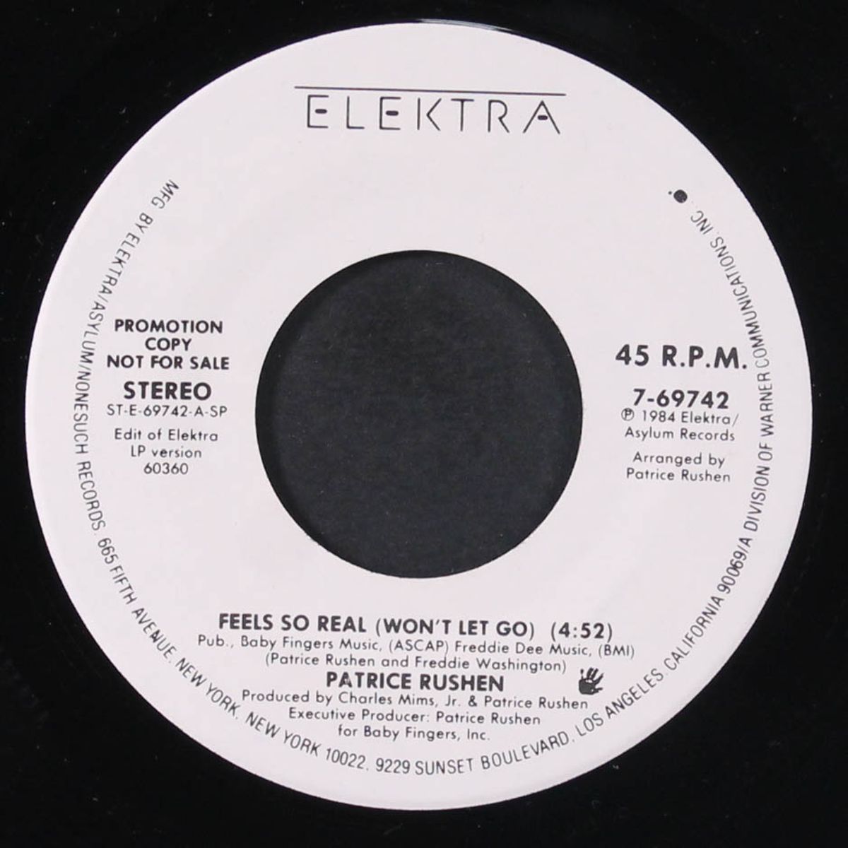 feels so real (won't let go) / same by PATRICE RUSHEN