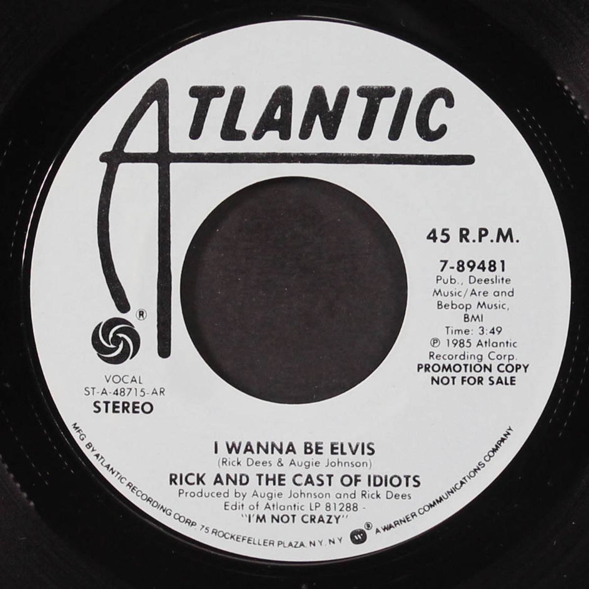 i wanna be elvis by RICK (DEES) & CAST OF IDIOTS