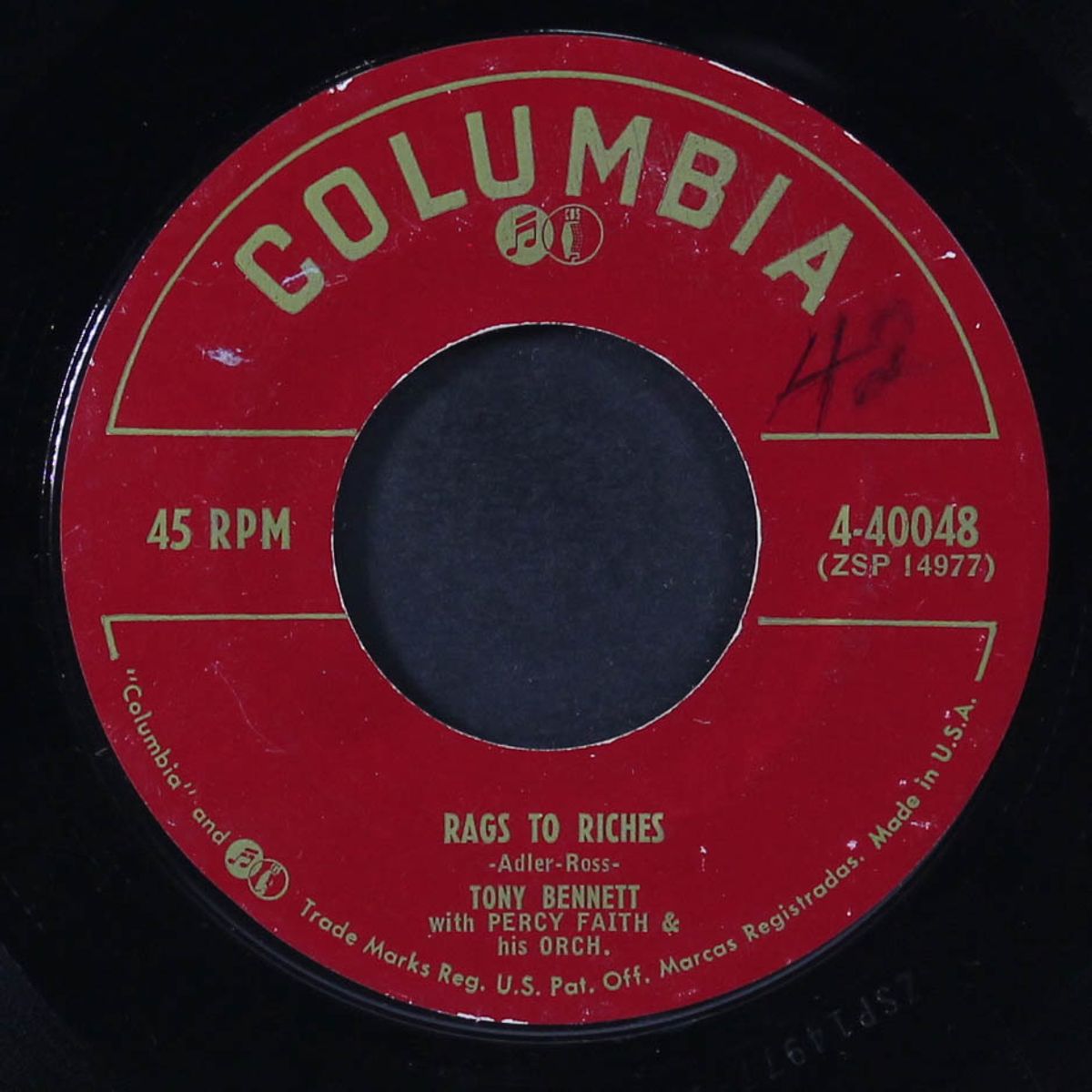 rags to riches / here comes that heartache again by TONY BENNETT