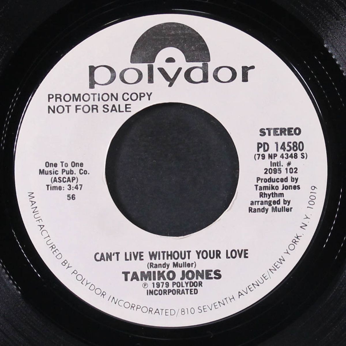 can't live without your love / same by TAMIKO JONES
