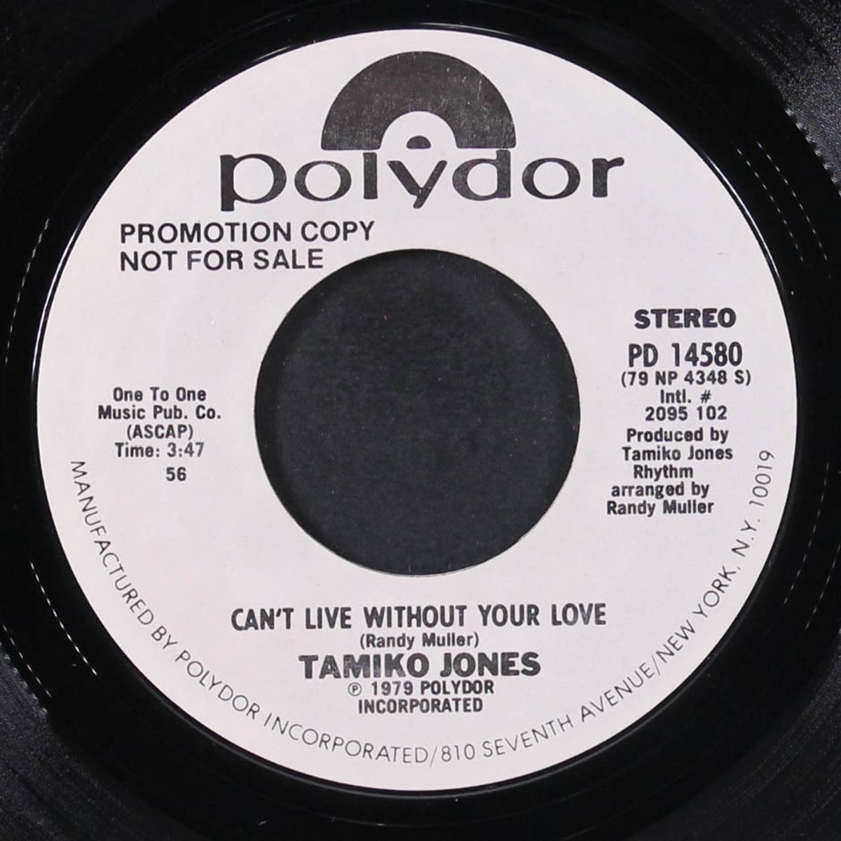 can't live without your love / same by TAMIKO JONES