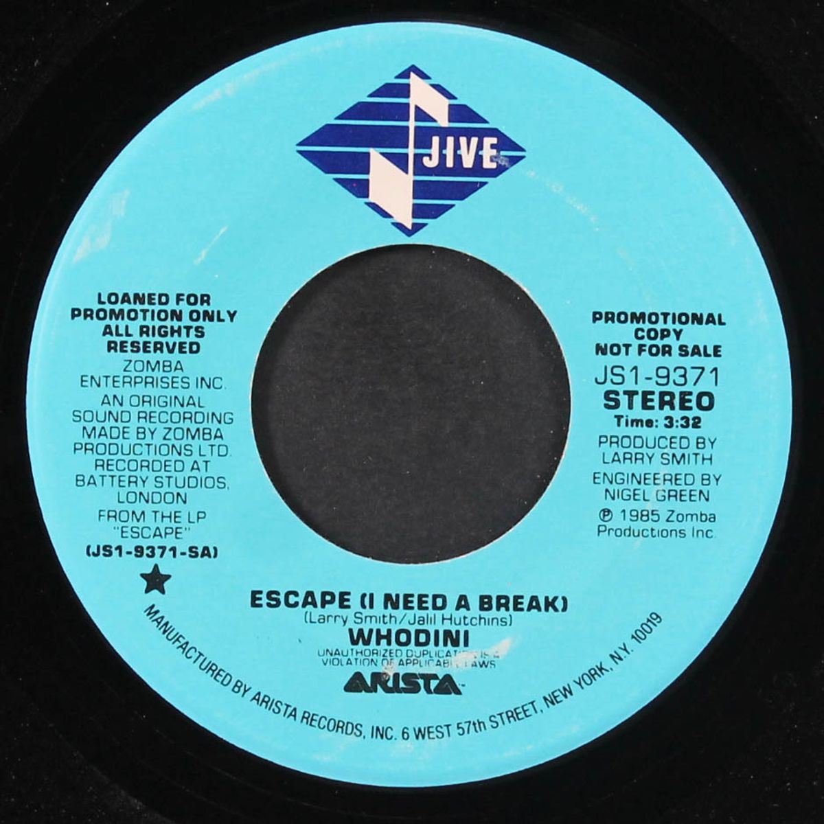 escape (i need a break) / same by WHODINI