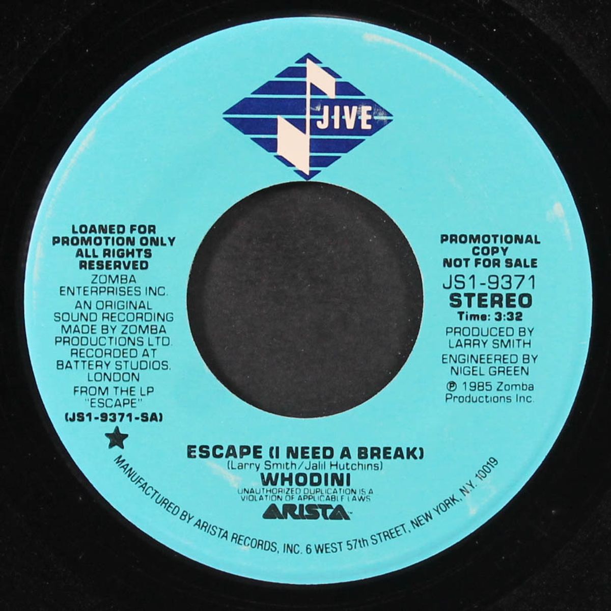 escape (i need a break) / same by WHODINI