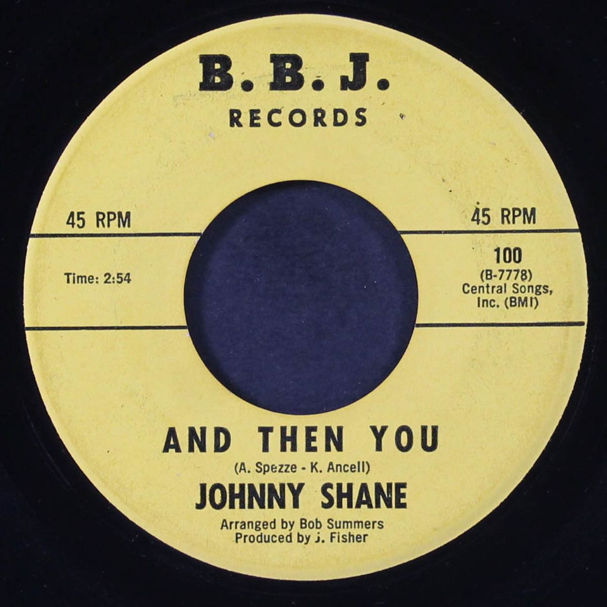 summertime blues / and then you by JOHNNY SHANE