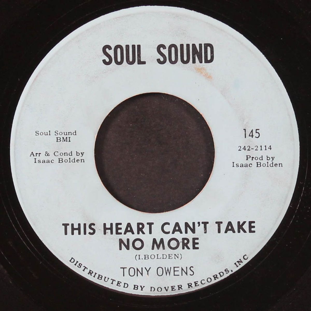 i got soul / this heart can't take no more by TONY OWENS