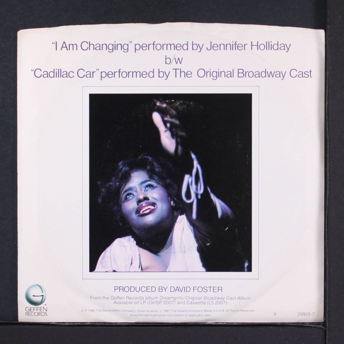 i am changing / cadillac car (performed by original broadway cast) by JENNIFER HOLLIDAY