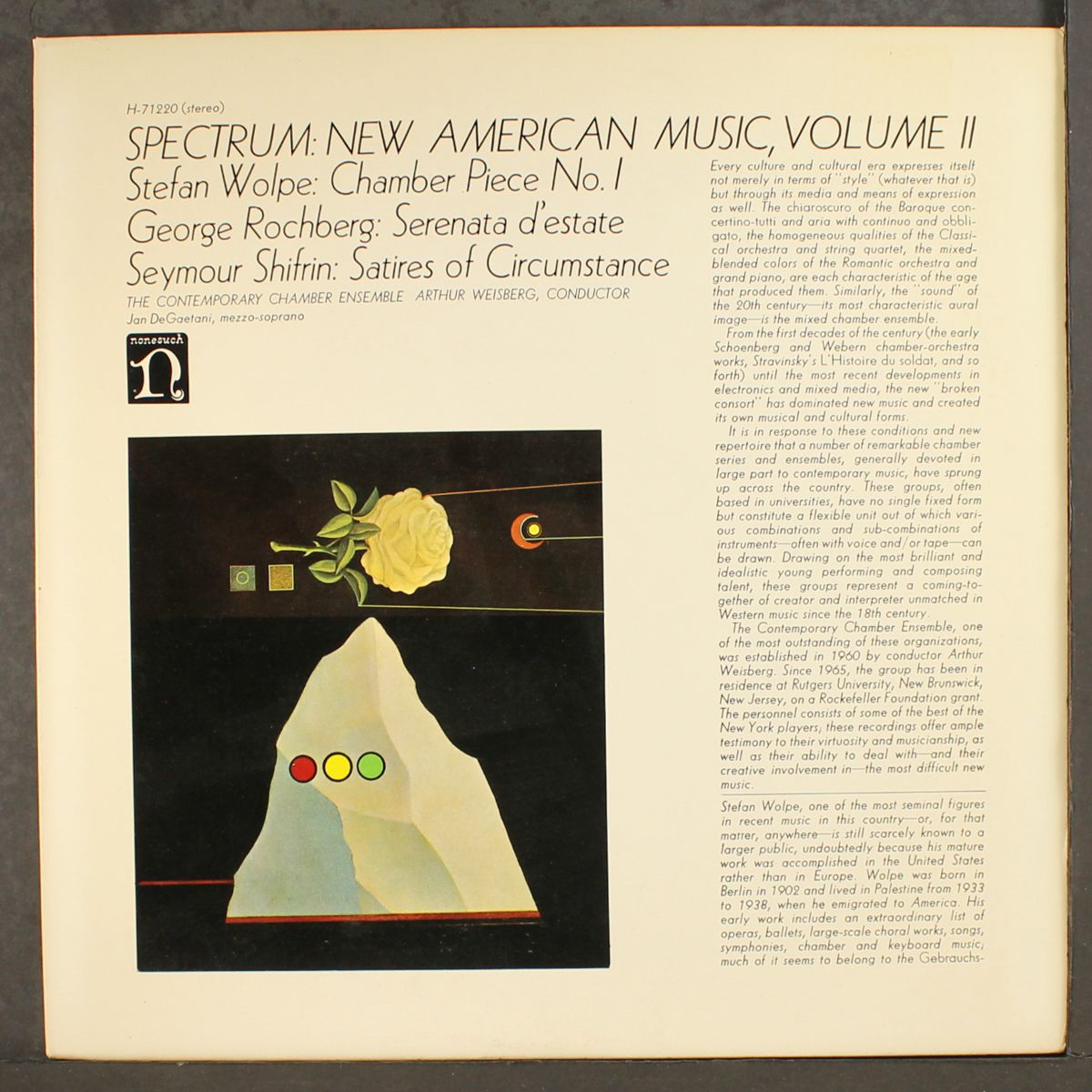 spectrum: new american music, vol. 2 by CONTEMPORARY CHAMBER ENSEMBLE