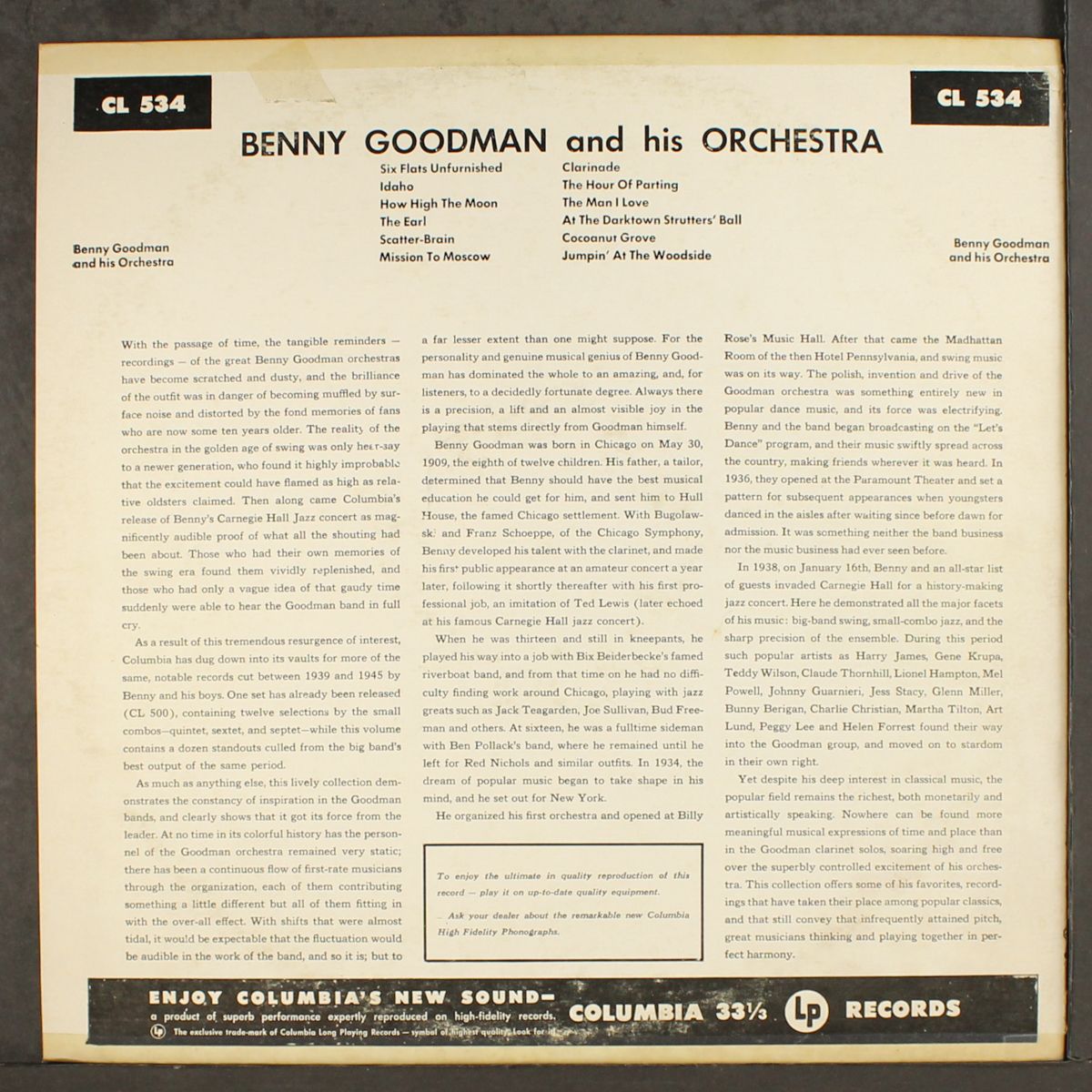 and his orchestra by BENNY GOODMAN