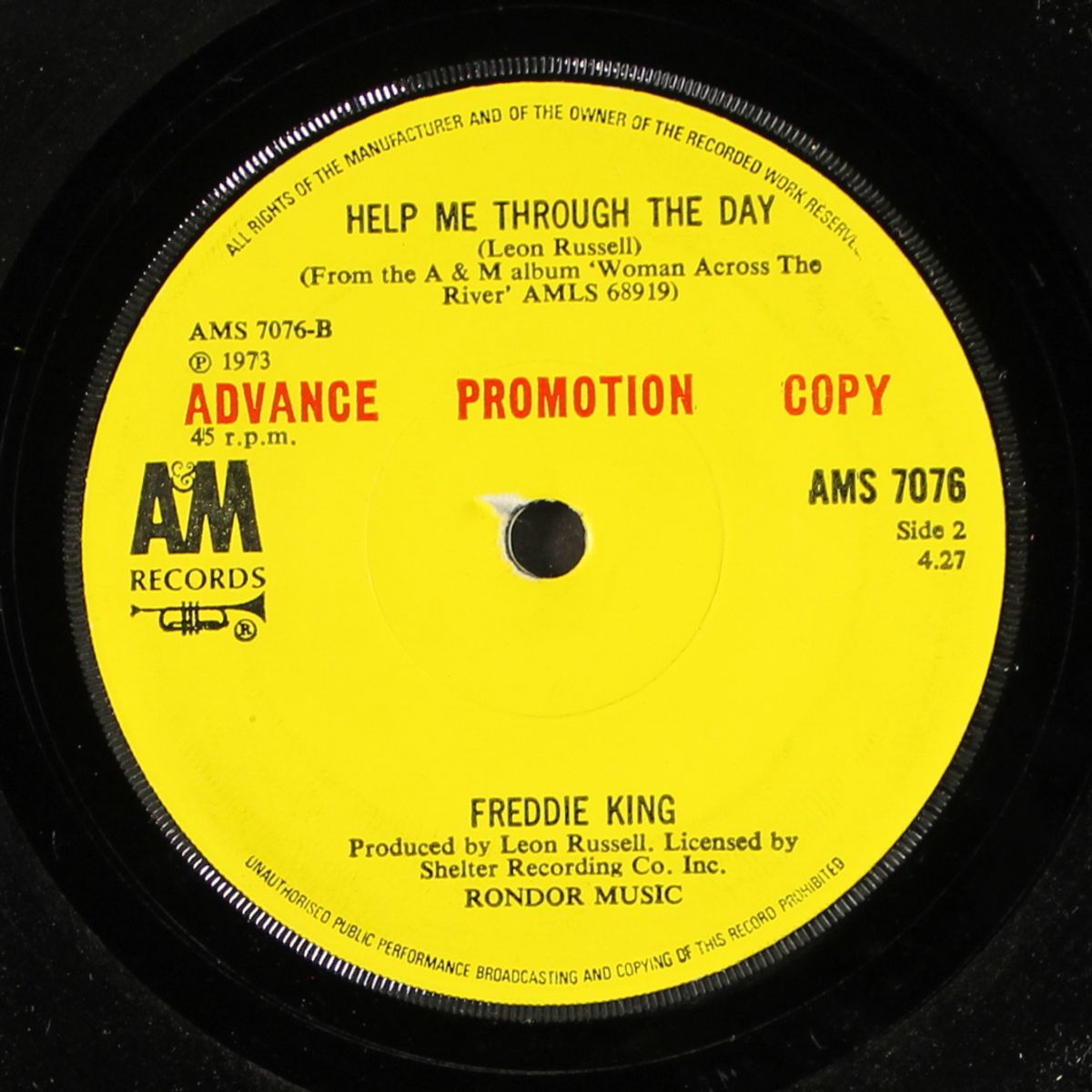 woman across the river / help me through the day by FREDDIE KING