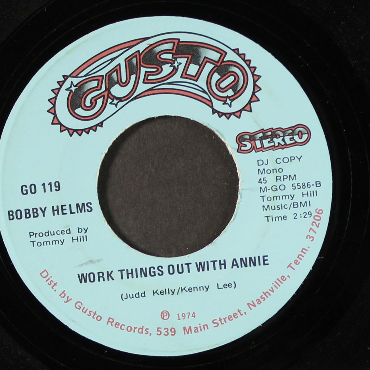 work things out with annie by BOBBY HELMS