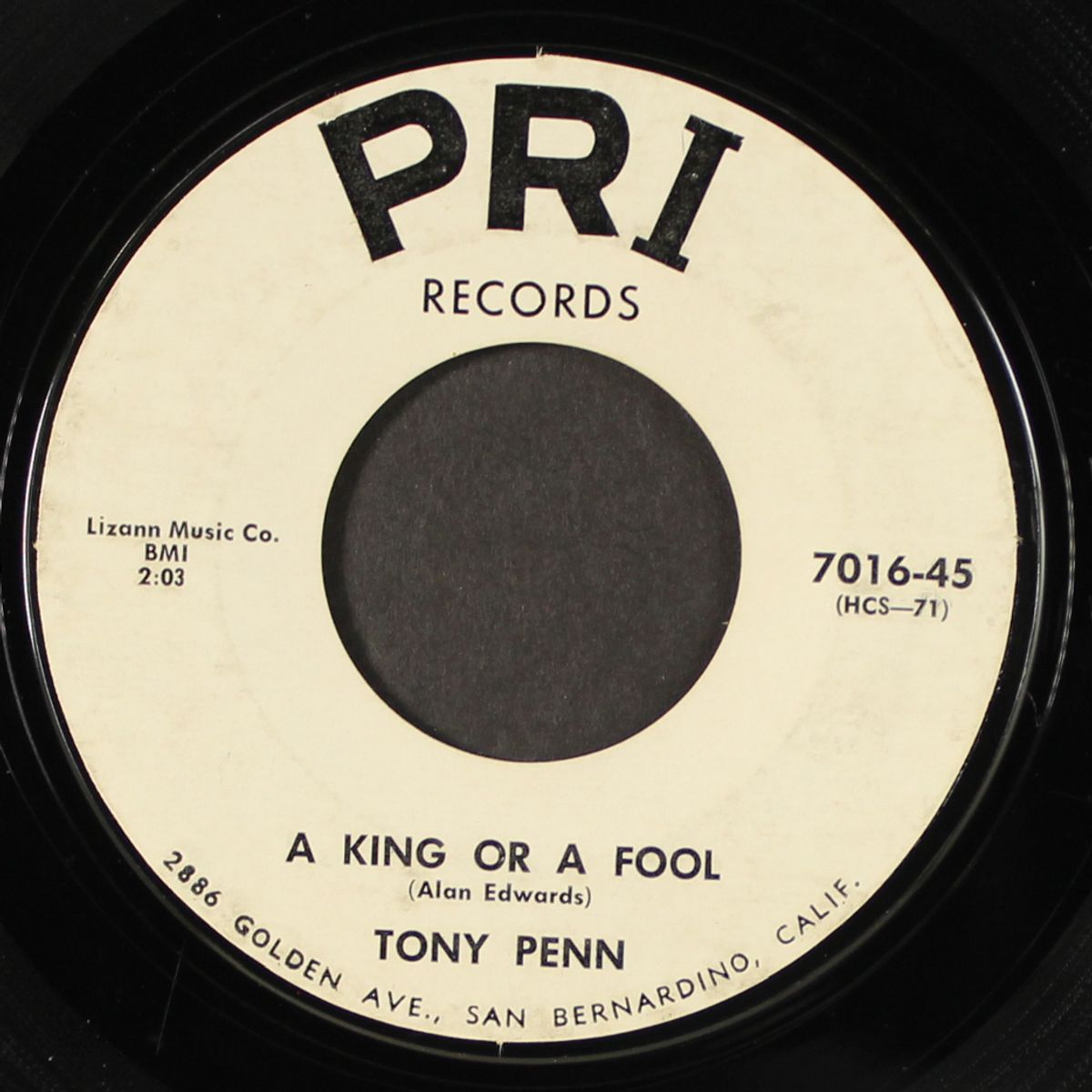 a king or a fool / i don't want to stay home by TONY PENN