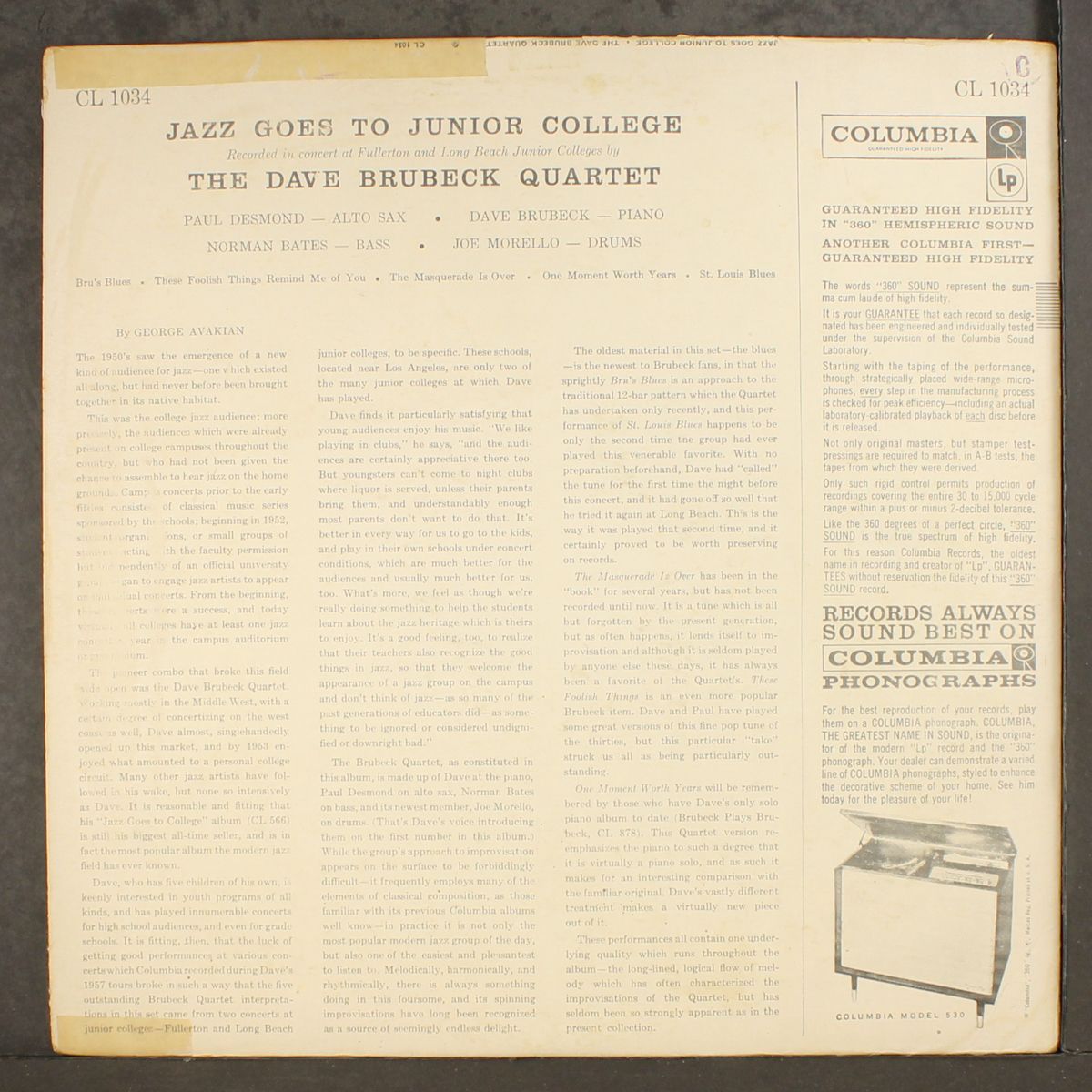 jazz goes to junior college by DAVE BRUBECK