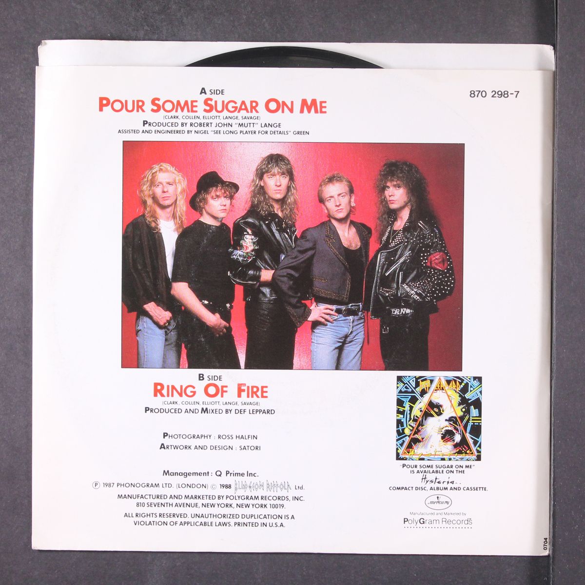 pour some sugar on me / ring of fire by DEF LEPPARD
