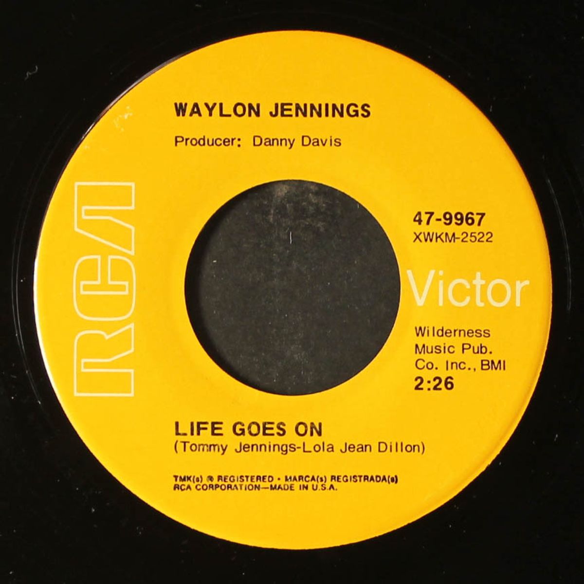 mississippi woman / life goes on by WAYLON JENNINGS