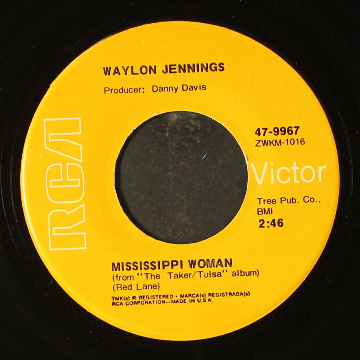 mississippi woman / life goes on by WAYLON JENNINGS