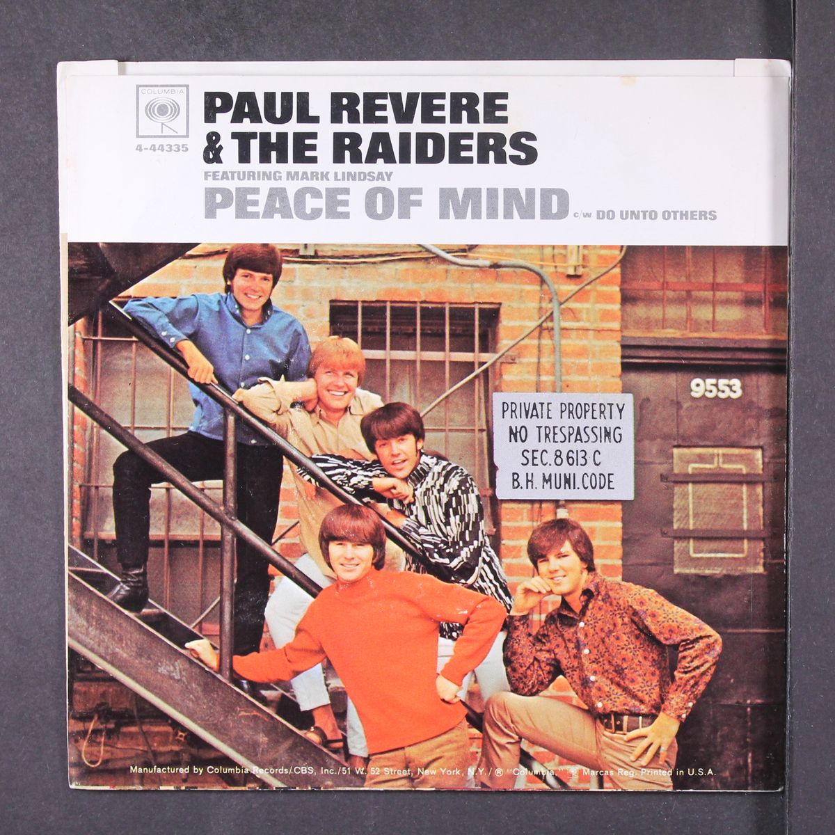 peace of mind / do unto others by PAUL REVERE & RAIDERS