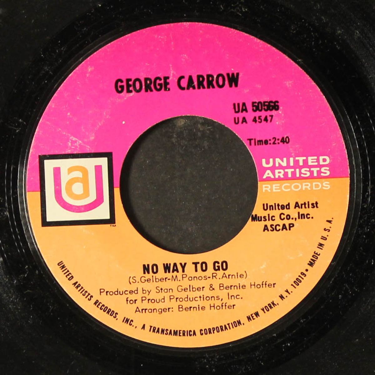 no way to go / lucky people by GEORGE CARROW