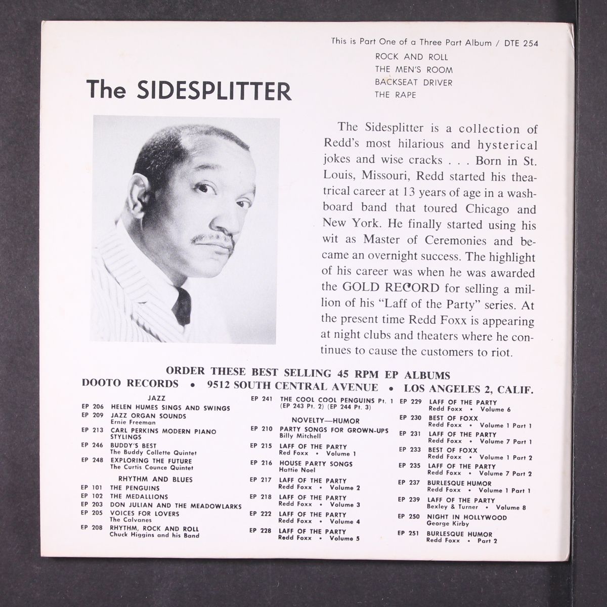 the side-splitter, part 1 by REDD FOXX