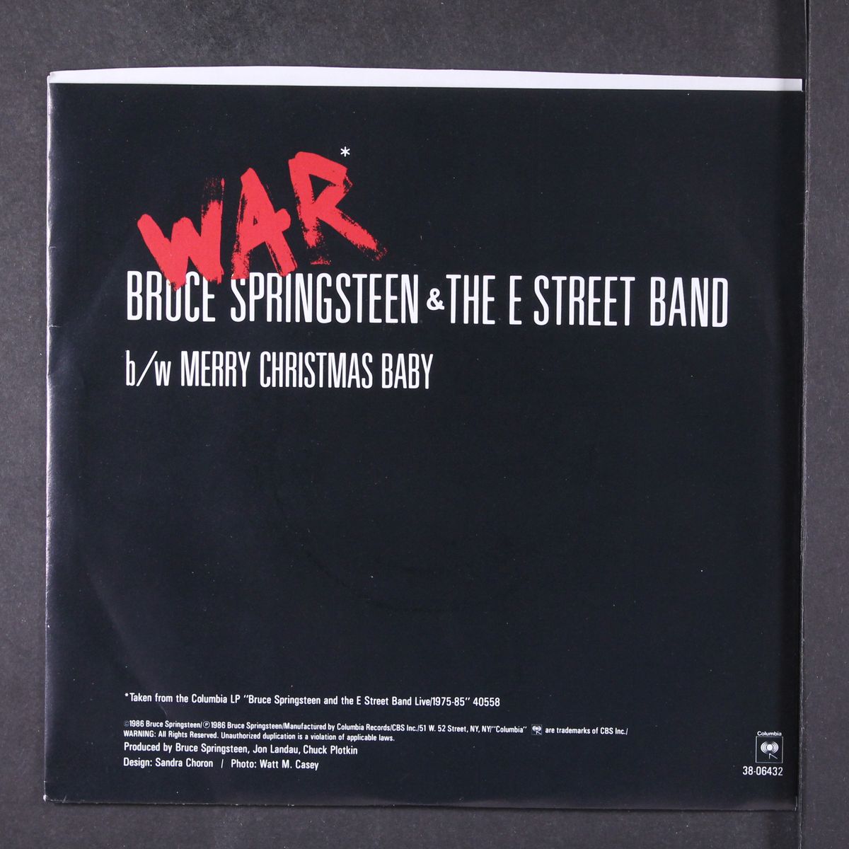 war / merry christmas baby by BRUCE SPRINGSTEEN