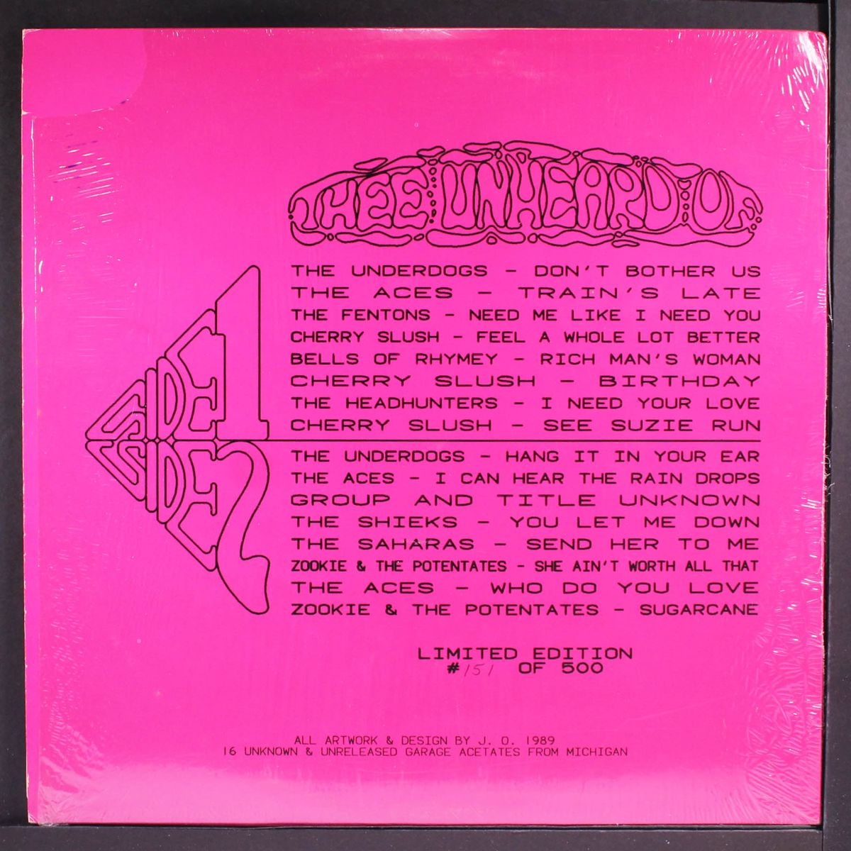 thee unheard of (16 unknown & unreleased garage acetates from michigan by VARIOUS