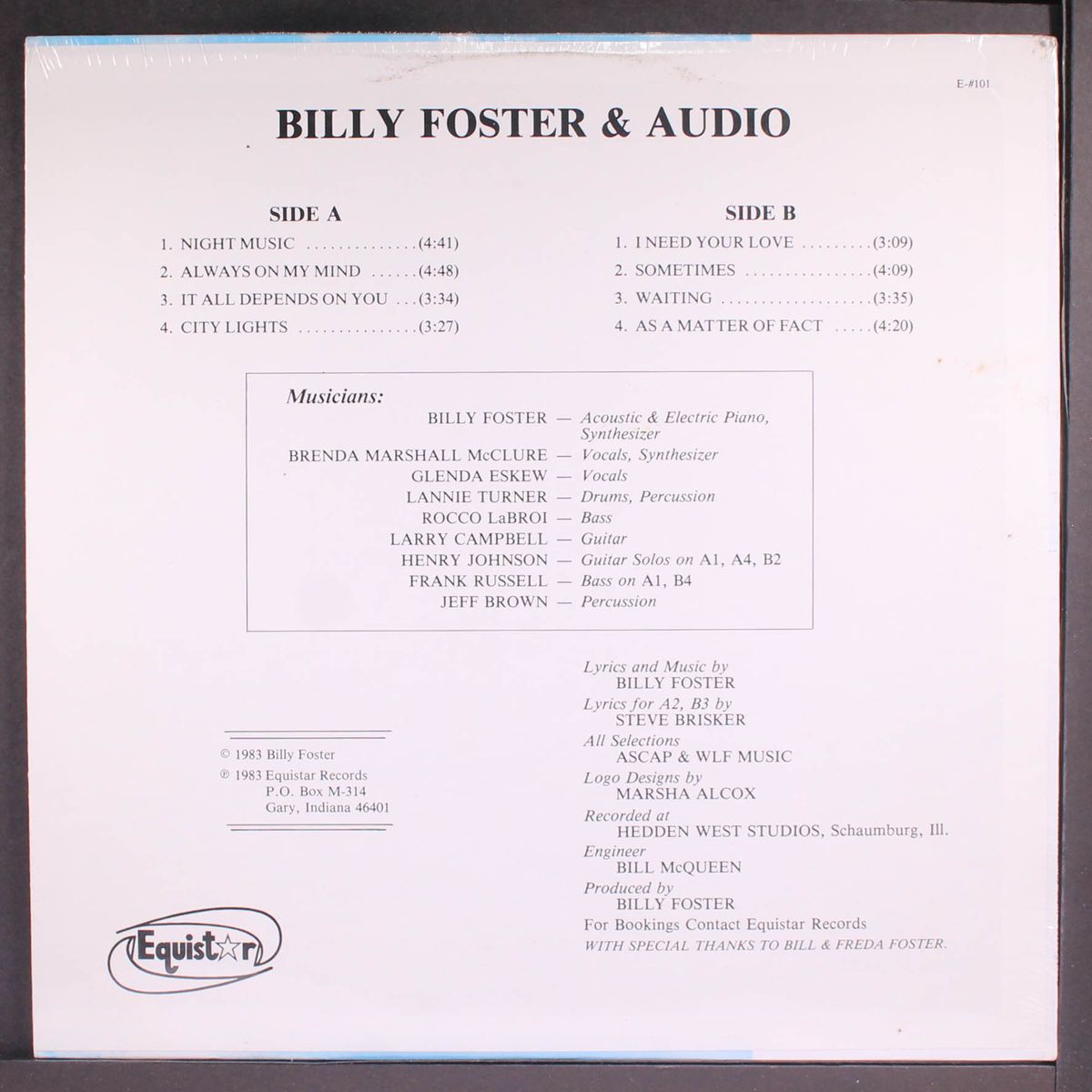 billy foster & audio by BILLY FOSTER & AUDIO
