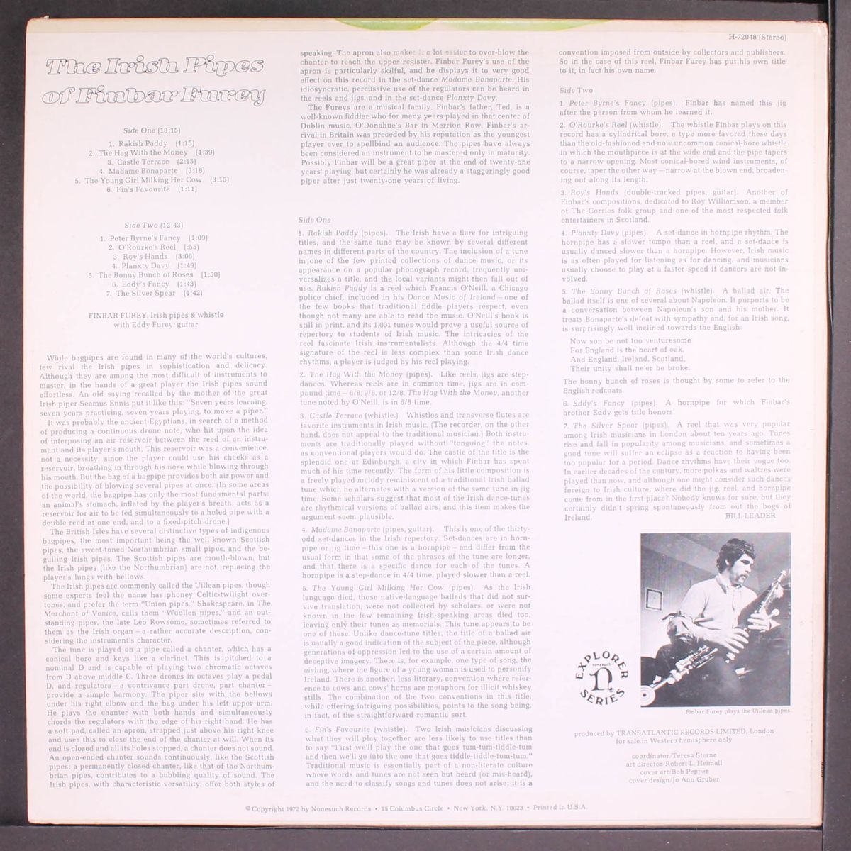 the irish pipes of by FINBAR FUREY