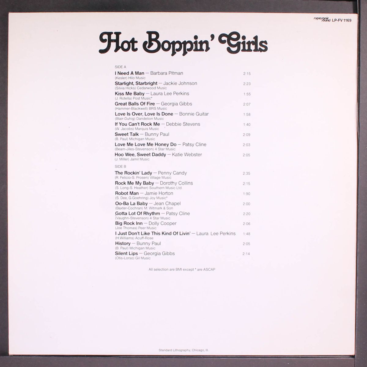 hot boppin' girls by VARIOUS