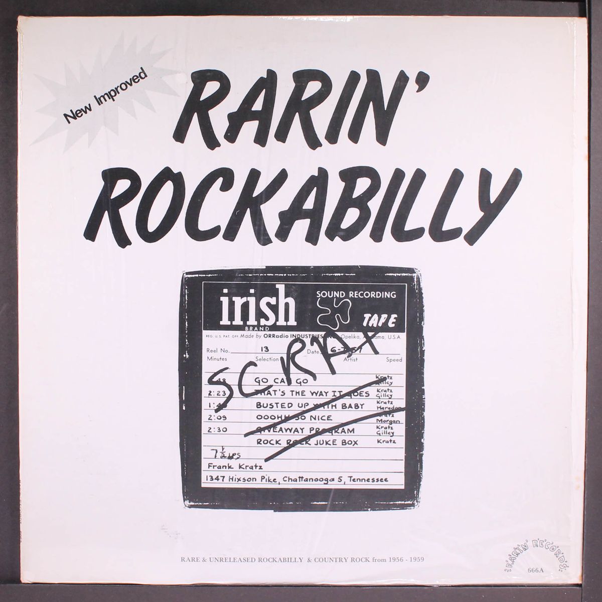 rarin' rockabilly - rare & unreleased rockabilly & country rock from 1956-1959 by VARIOUS