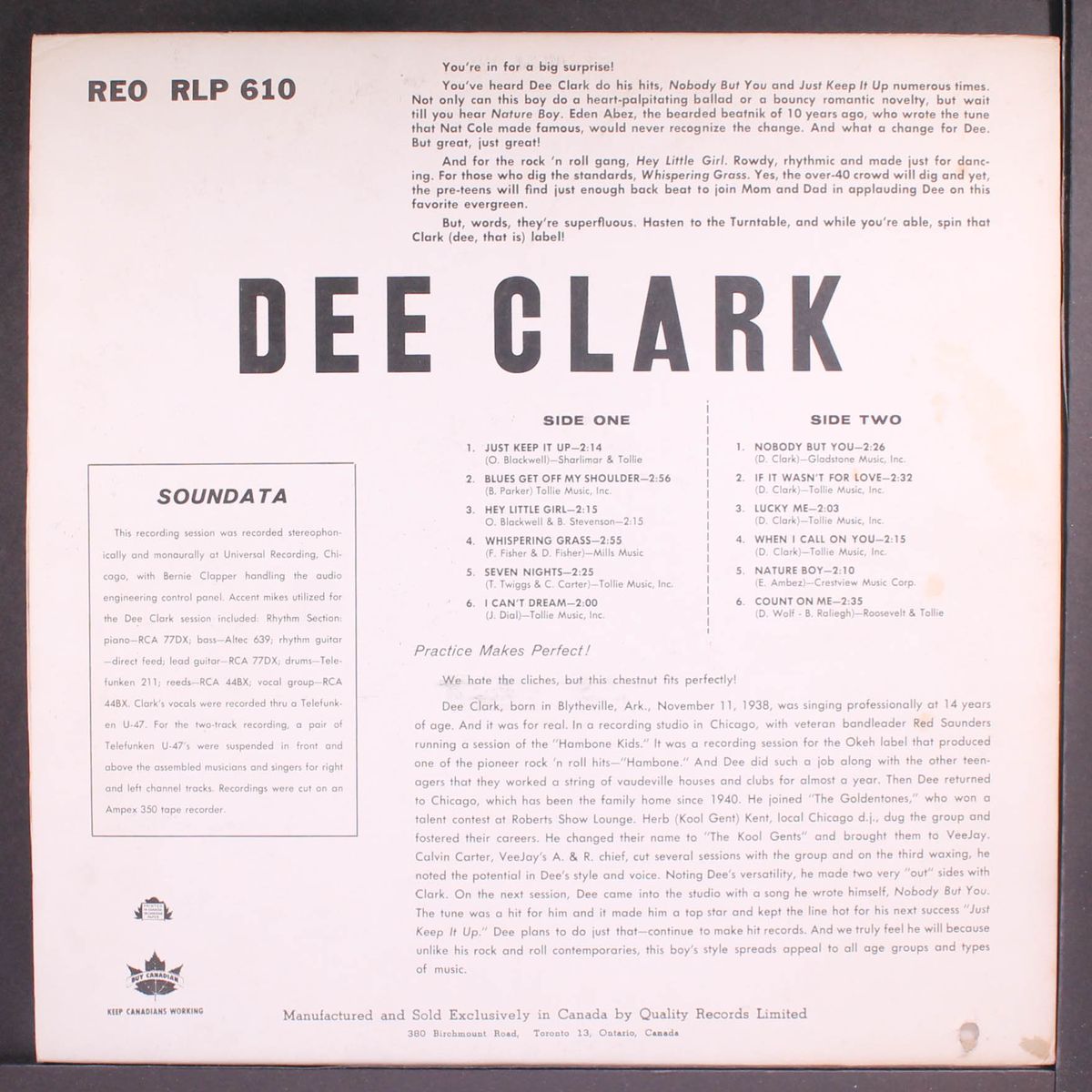dee clark by DEE CLARK
