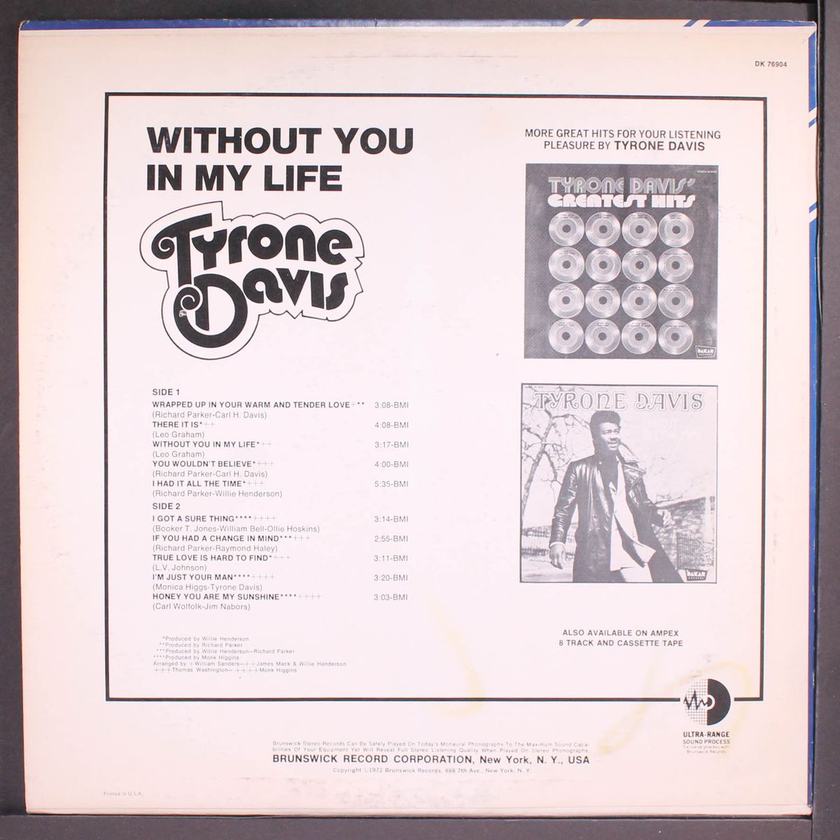 without you in my life by TYRONE DAVIS
