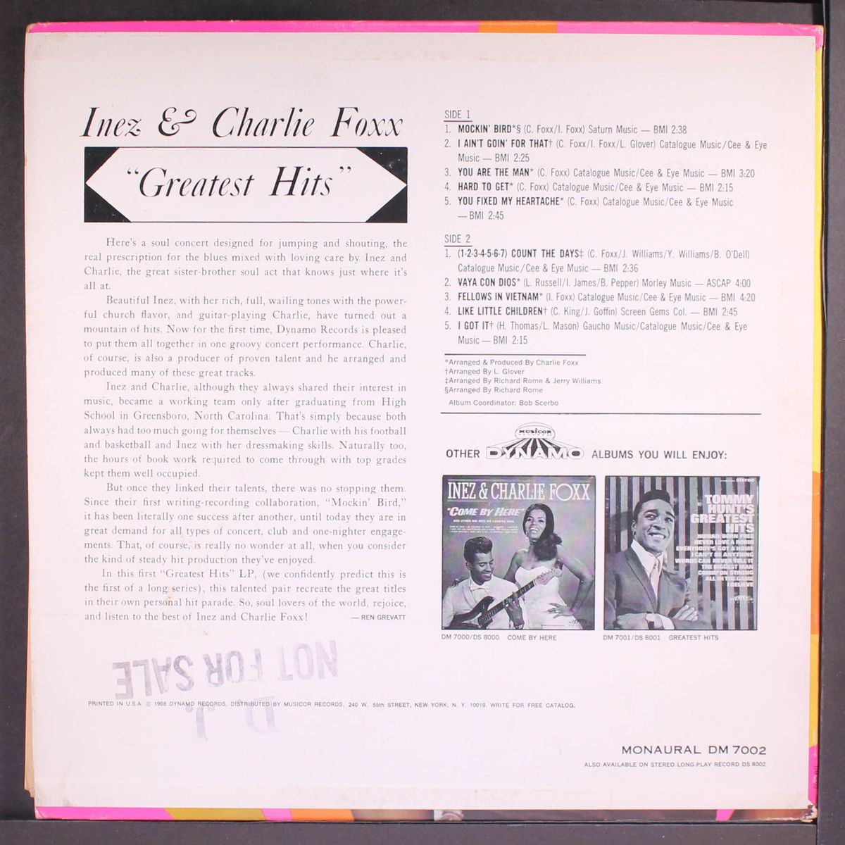 greatest hits by INEZ & CHARLIE FOXX