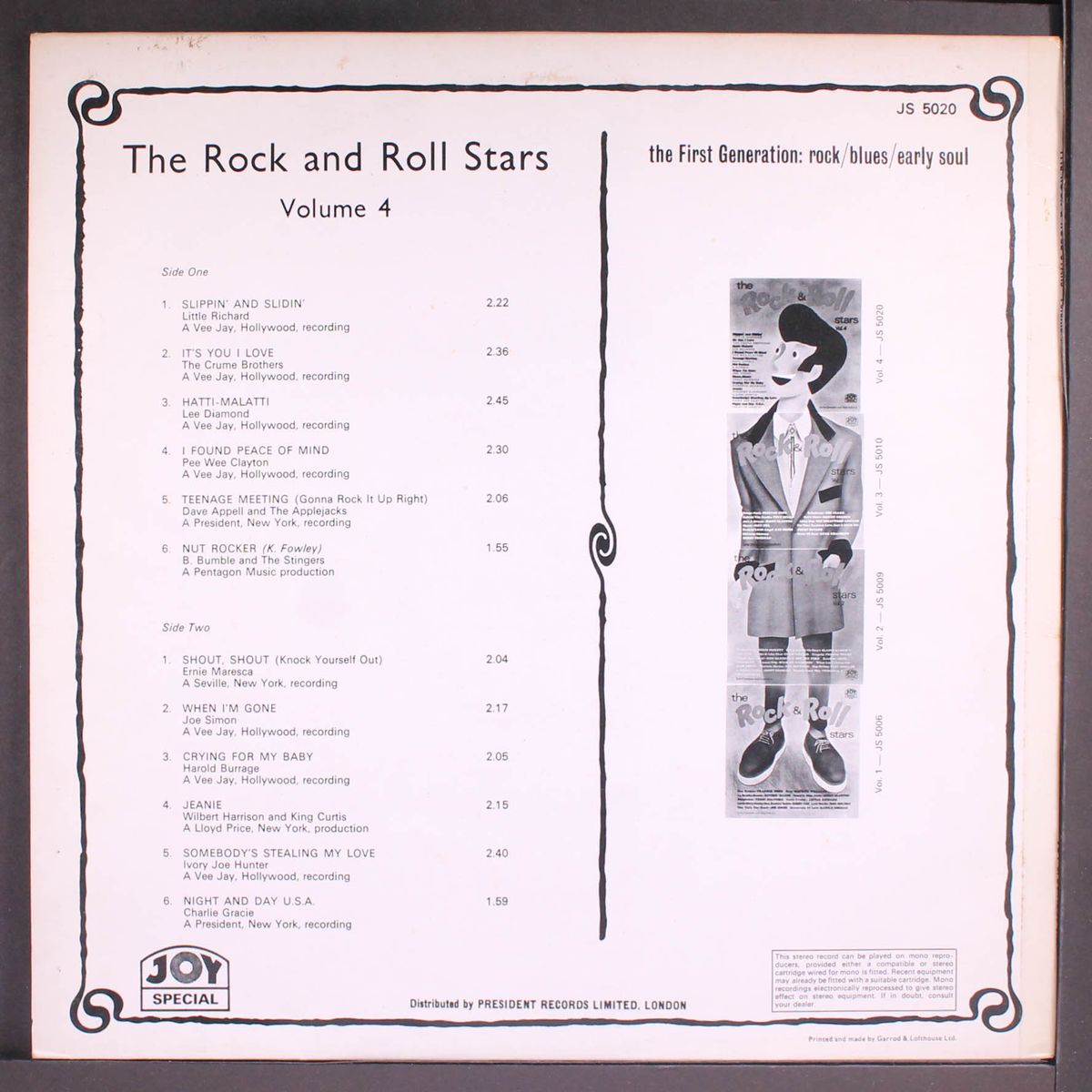 the rock and roll stars vol. 4 by VARIOUS