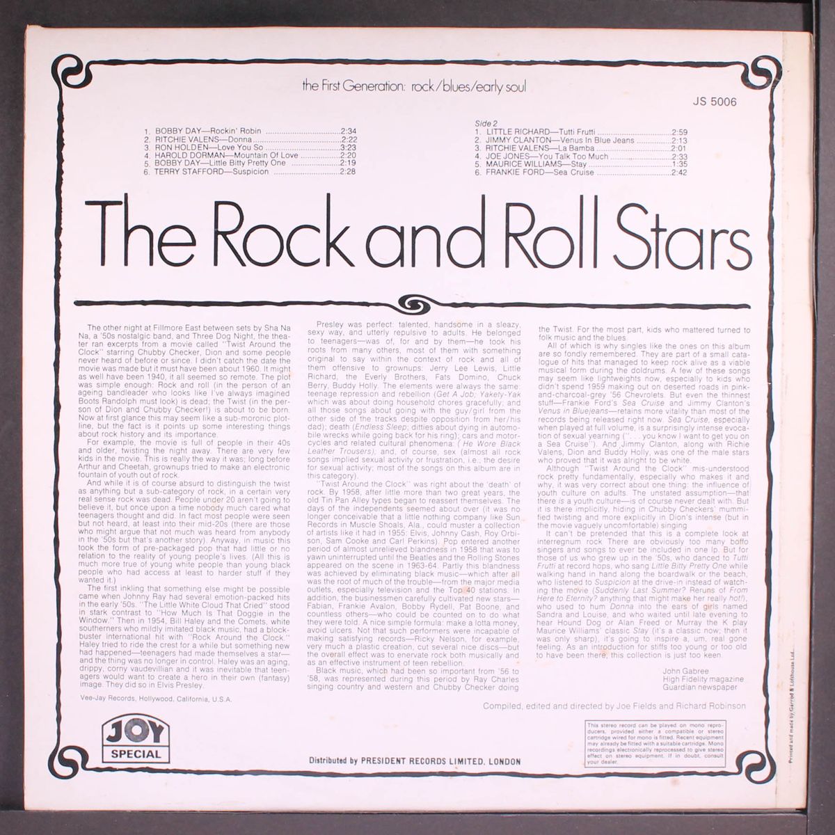 the rock and roll stars by VARIOUS