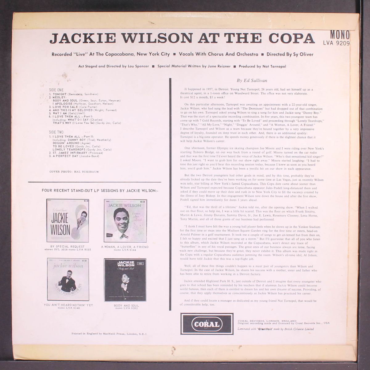 at the copa by JACKIE WILSON