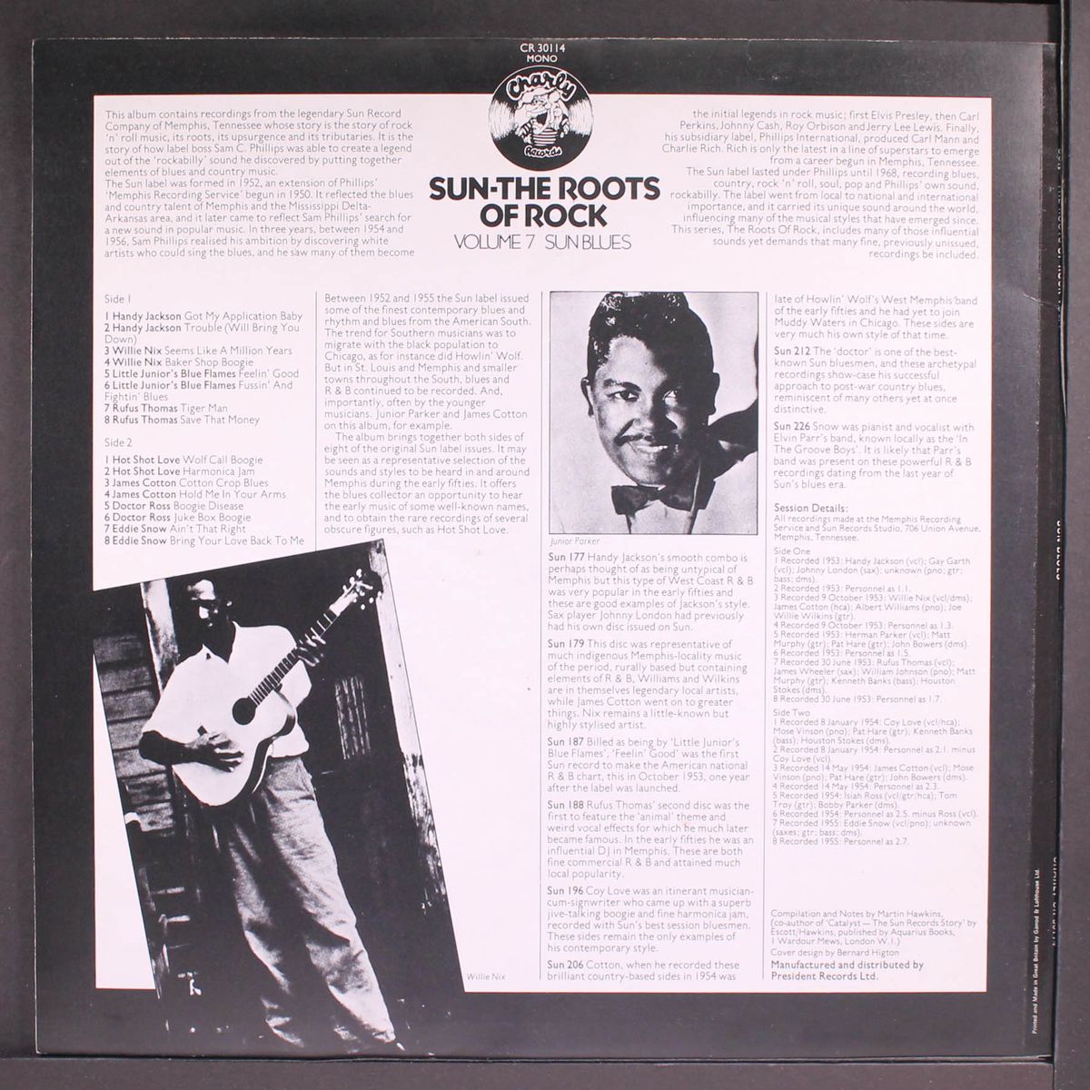 sun - the roots of rock, vol. 7; sun blues by VARIOUS