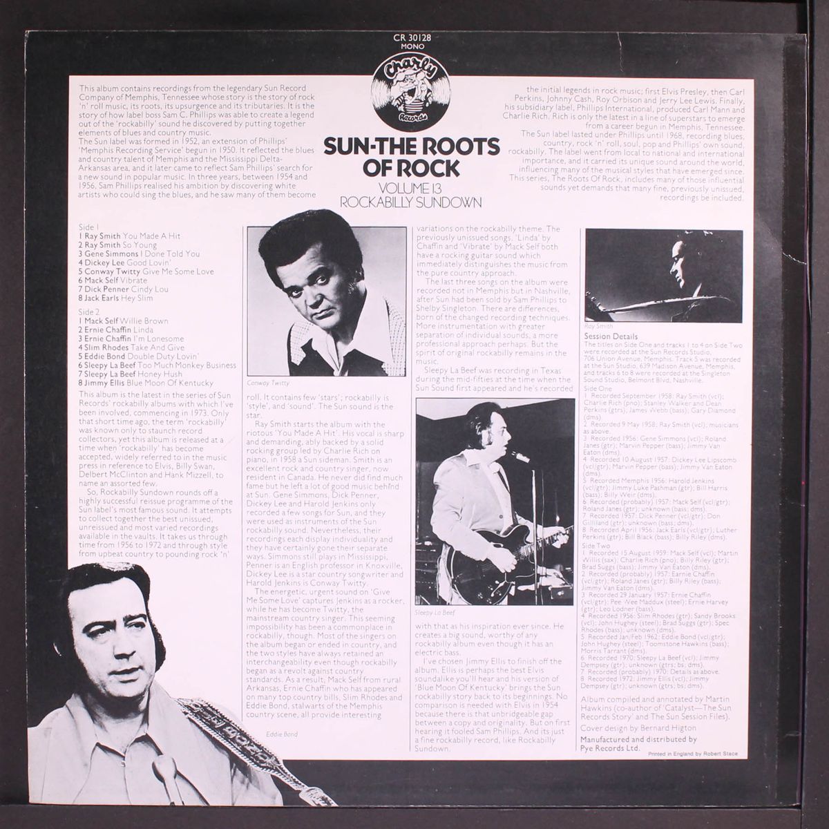 sun, the roots of rock 13; rockabilly sundown by VARIOUS
