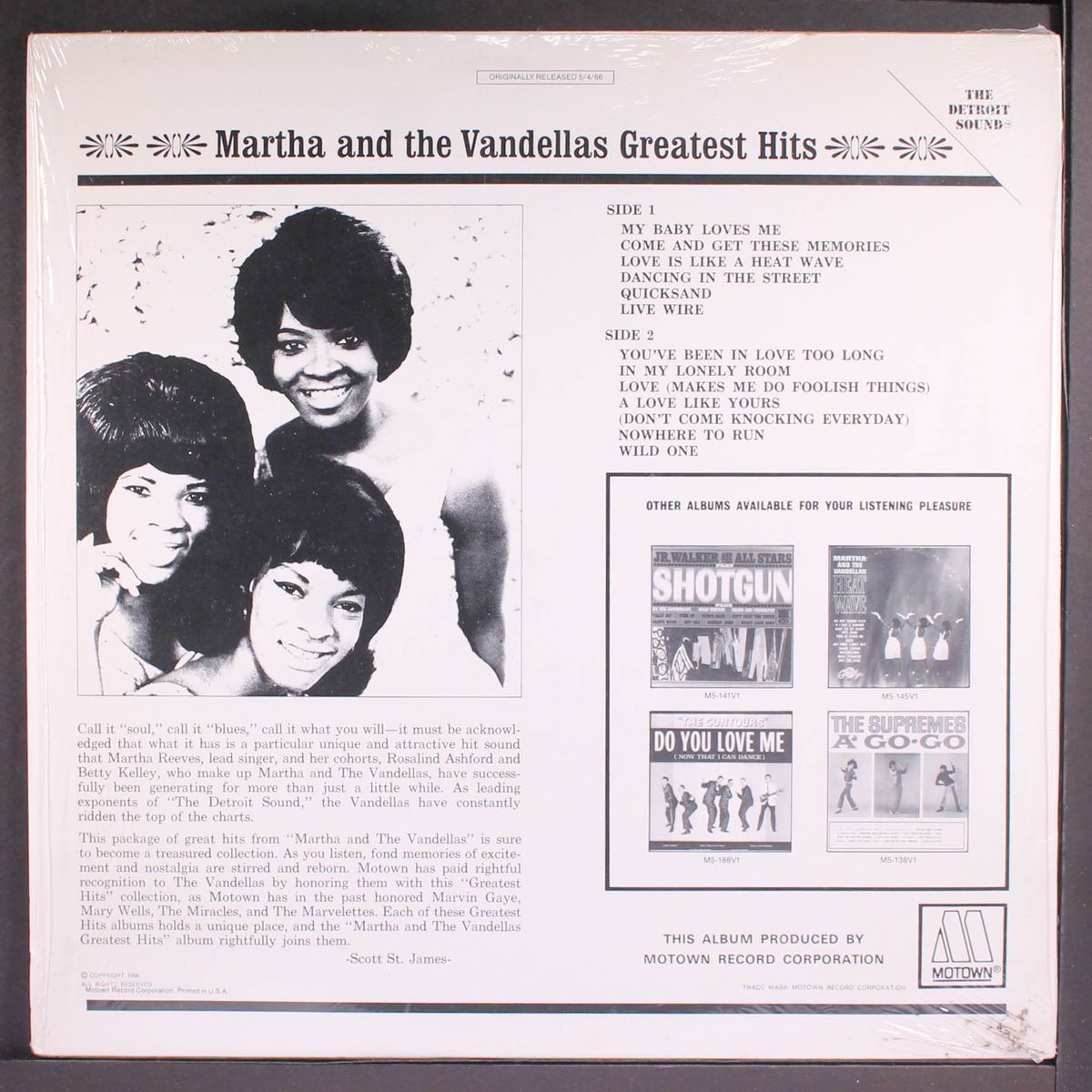 greatest hits by MARTHA & VANDELLAS