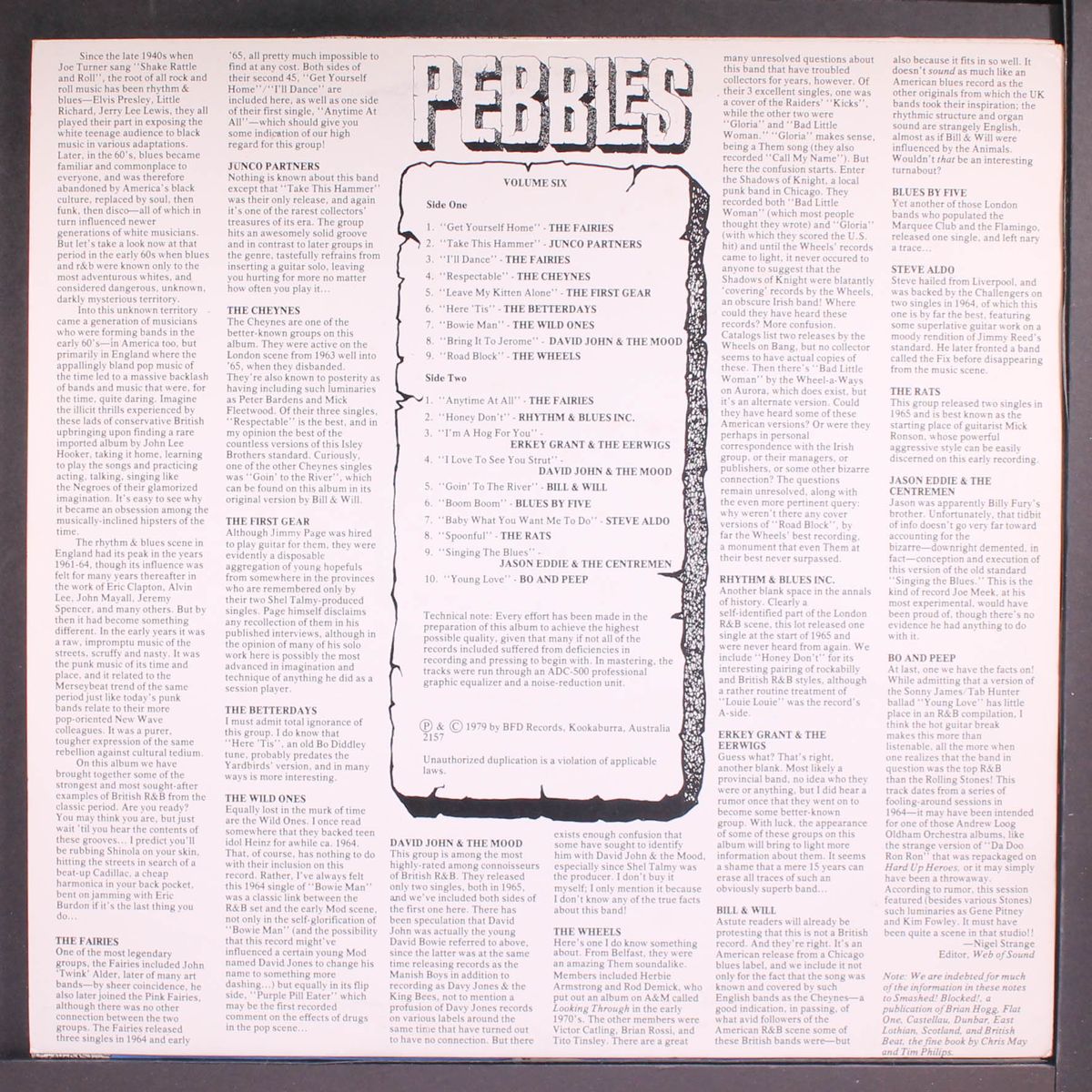 pebbles, vol. 6; roots of mod by VARIOUS