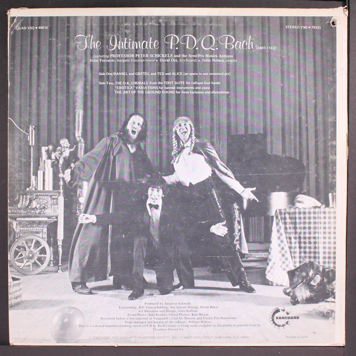 the intimate p.d.q. bach by P.D.Q. BACH