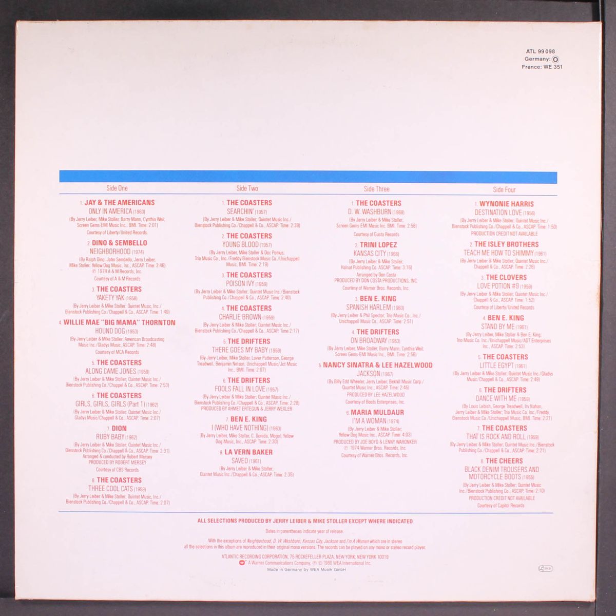 leiber & stoller - only in america by VARIOUS