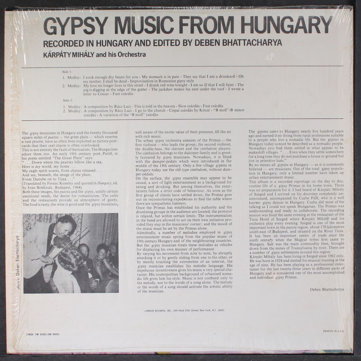 gypsy music from hungary by KARPATY MIHALY