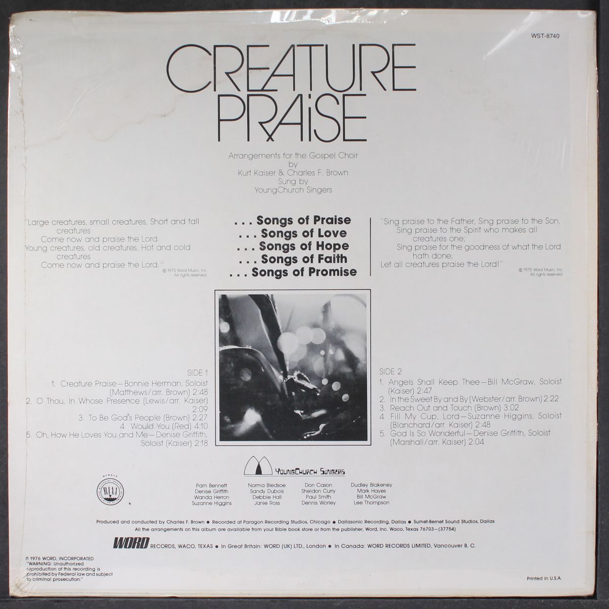 creature praise by YOUNG CHURCH SINGERS
