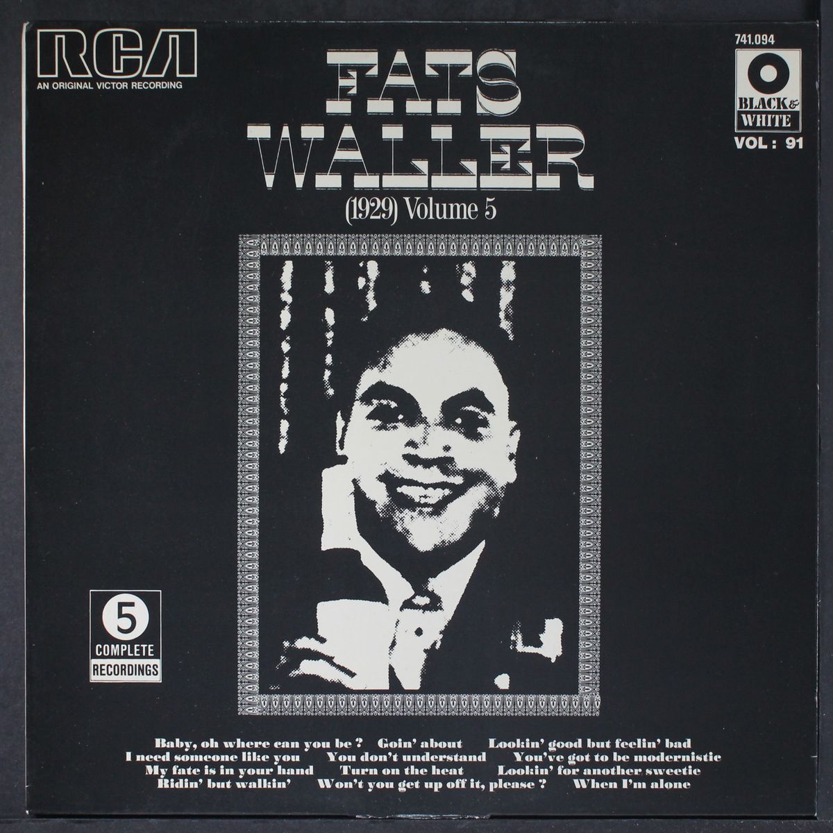 complete recordings, vol. 5 (1929) by FATS WALLER