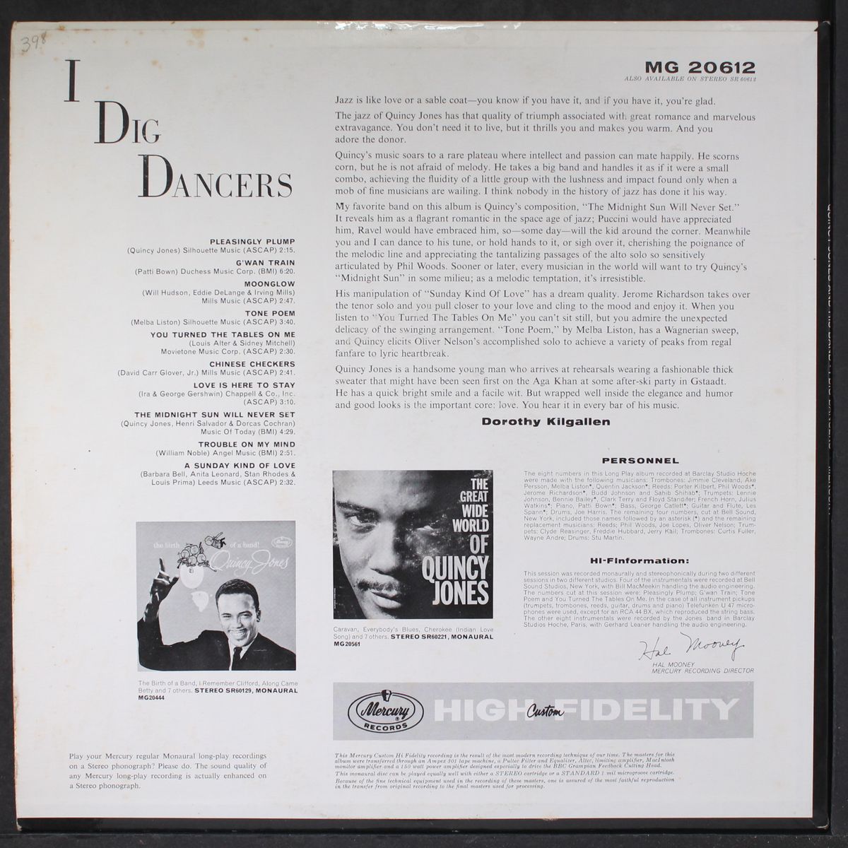 i dig dancers by QUINCY JONES