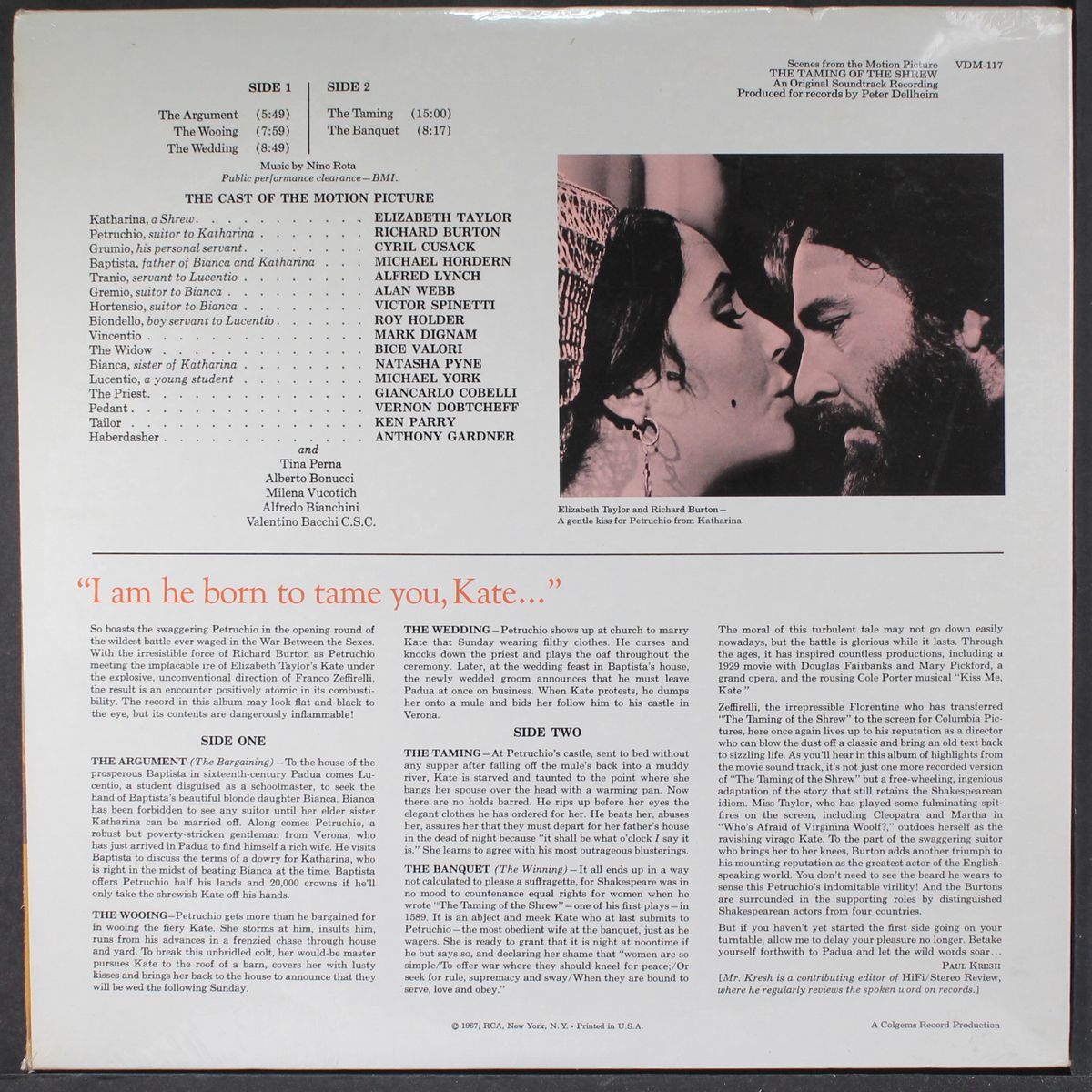 the taming of the shrew by SOUNDTRACK