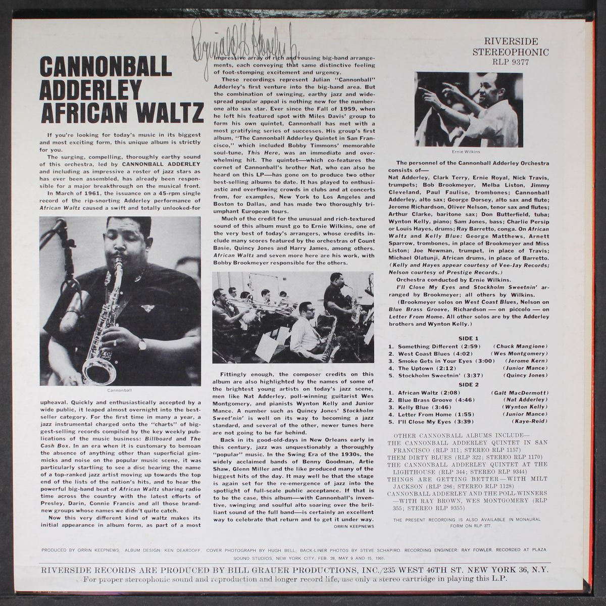 african waltz by CANNONBALL ADDERLEY