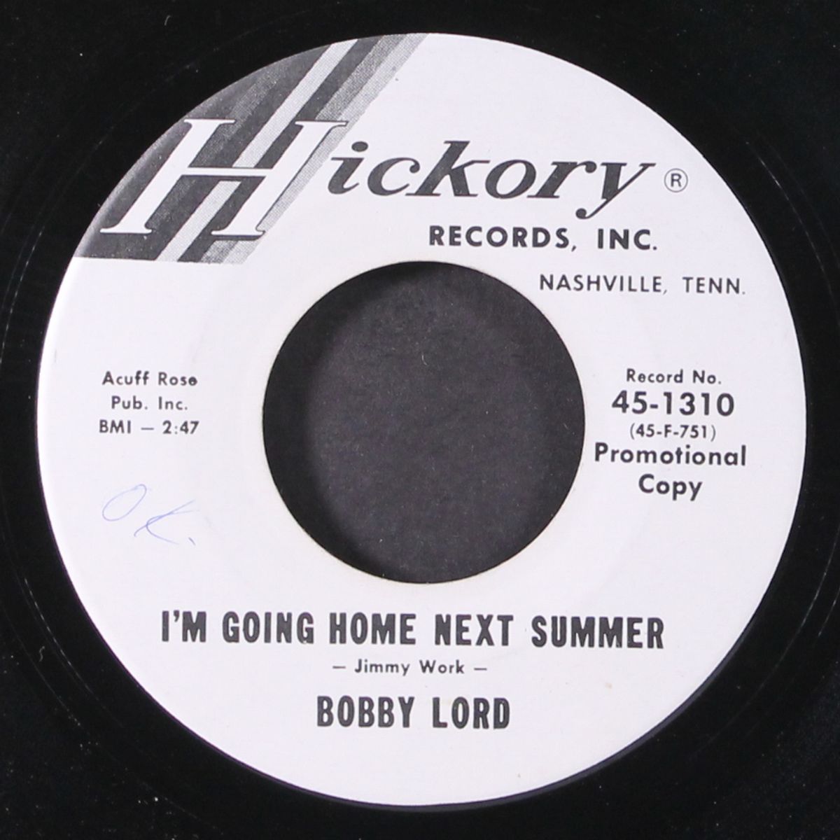 that room in the corner of the house / i'm going home next summer by BOBBY LORD