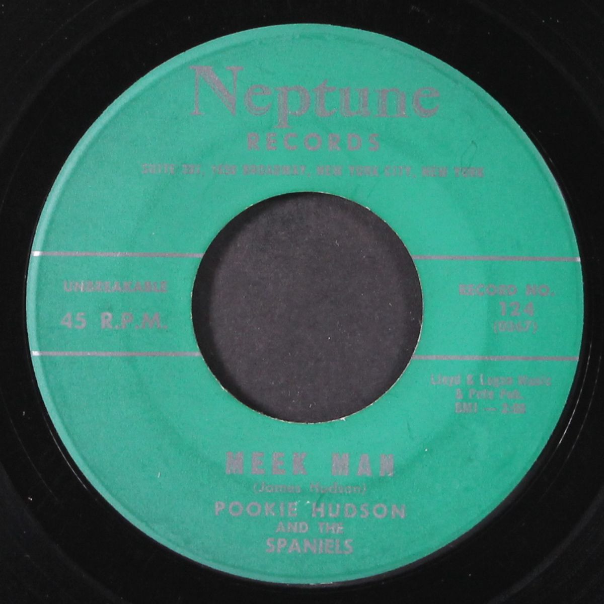 for sentimental reasons / meek man by POOKIE HUDSON & SPANIELS