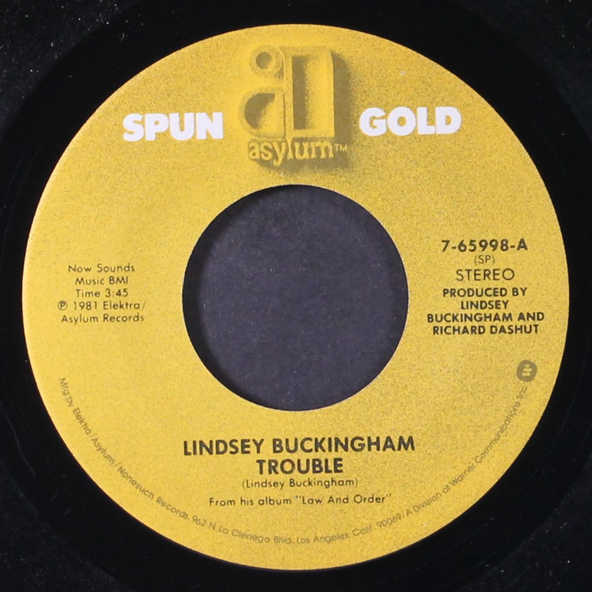 trouble / it was i by LINDSEY BUCKINGHAM