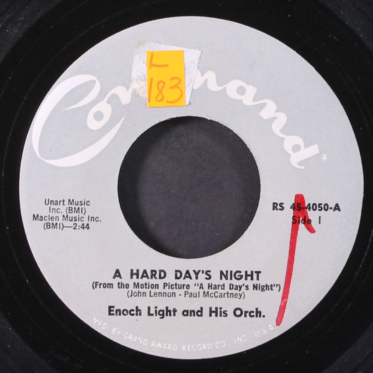 a hard day's night by ENOCH LIGHT